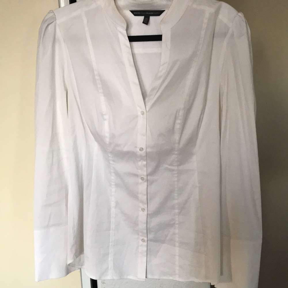 White button down blouse